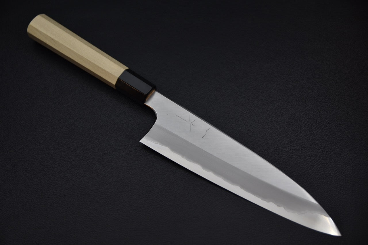 Hitohira Togashi Shirogami #1 Migaki Gyuto 210mm Ho