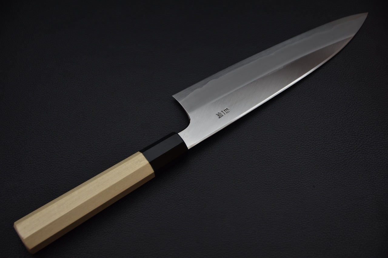 Hitohira Togashi Shirogami #1 Migaki Gyuto 210mm Ho