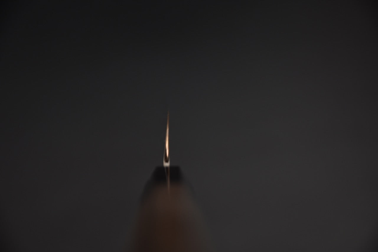 Hitohira Togashi Shirogami #1 Mizu Honyaki Fugubiki 300mm Taihei Makassar Ébène