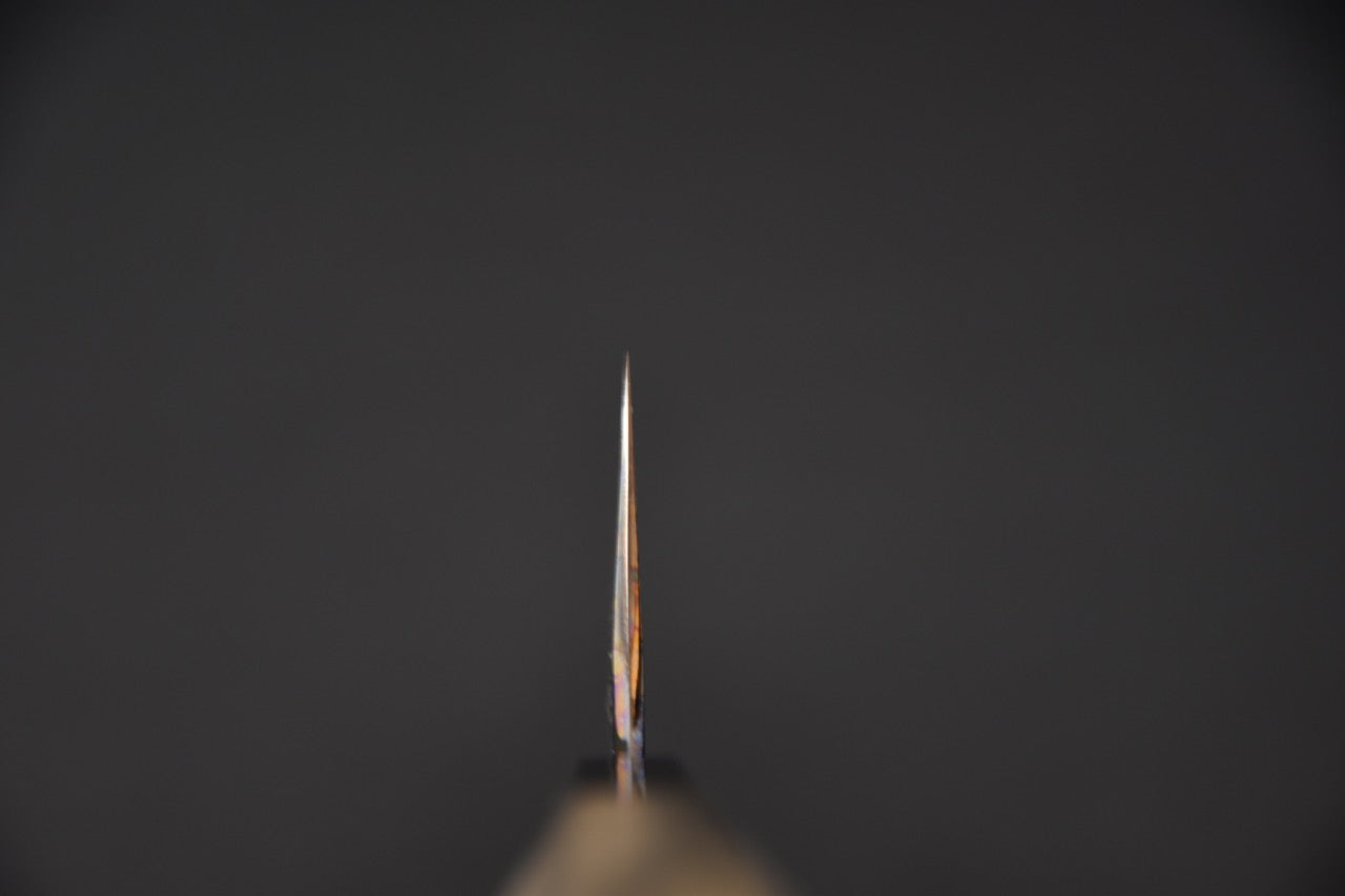 Hitohira Togashi Shirogami #1 Mizu Honyaki Gyuto 240mm Kurokaki Persimmon (#85)