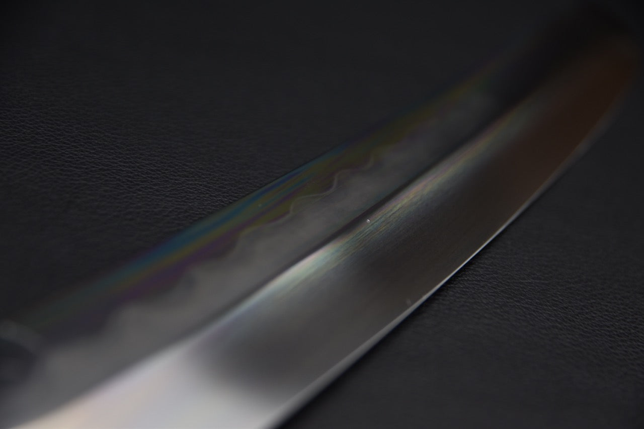 Hitohira Togashi Shirogami #1 Mizu Honyaki Yanagiba Sakimaru 330mm Taihei Ebony