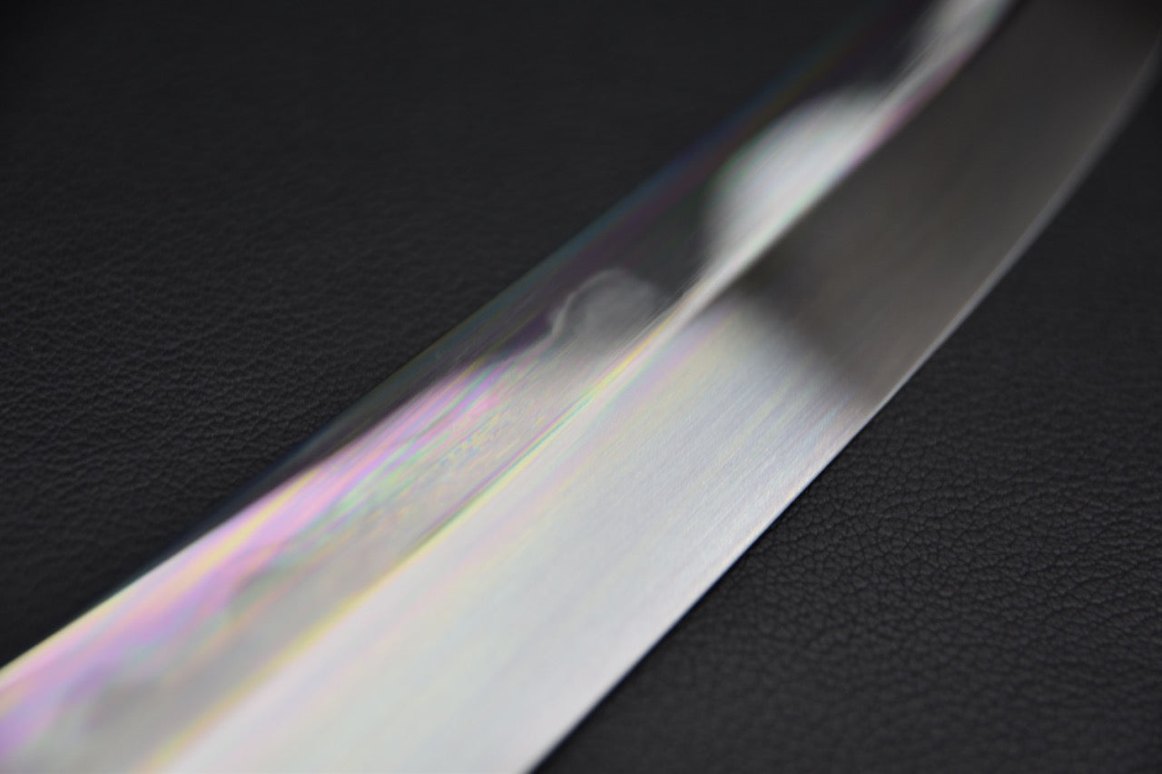 Hitohira Togashi Shirogami #1 Mizu Honyaki Yanagiba Sakimaru 330mm Taihei Ebony