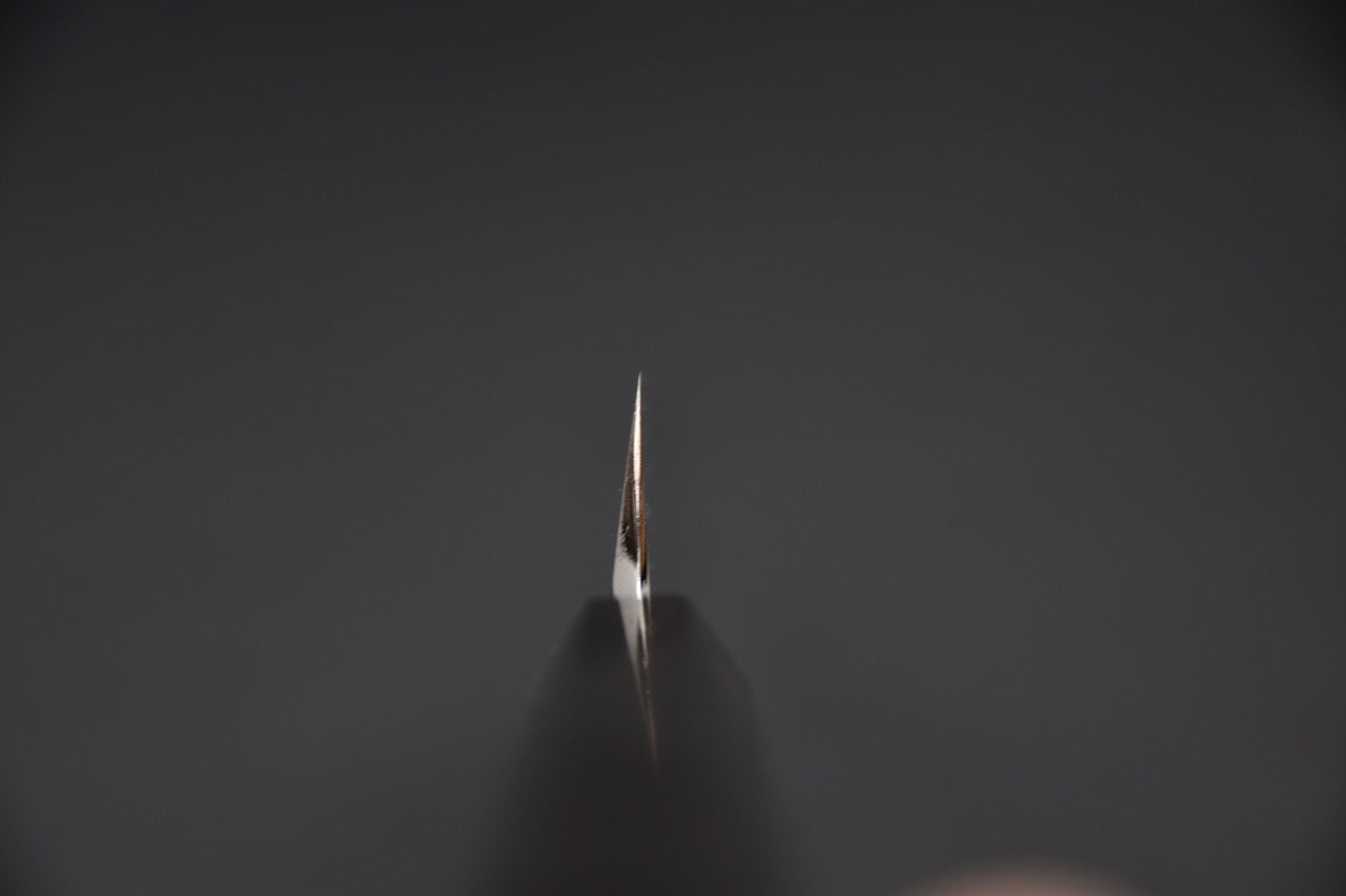 Hitohira Togashi Shirogami #1 Notaremon Mizu Honyaki Yanagiba Sakimaru 300mm Taihei Ebony