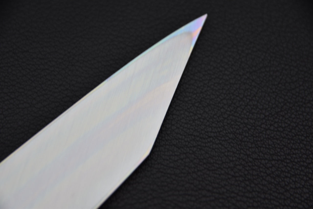 Hitohira Togashi Shirogami #1 Sanbonsugi Mizu Honyaki Kiritsuke Yanagiba 300mm Taihei Ébène