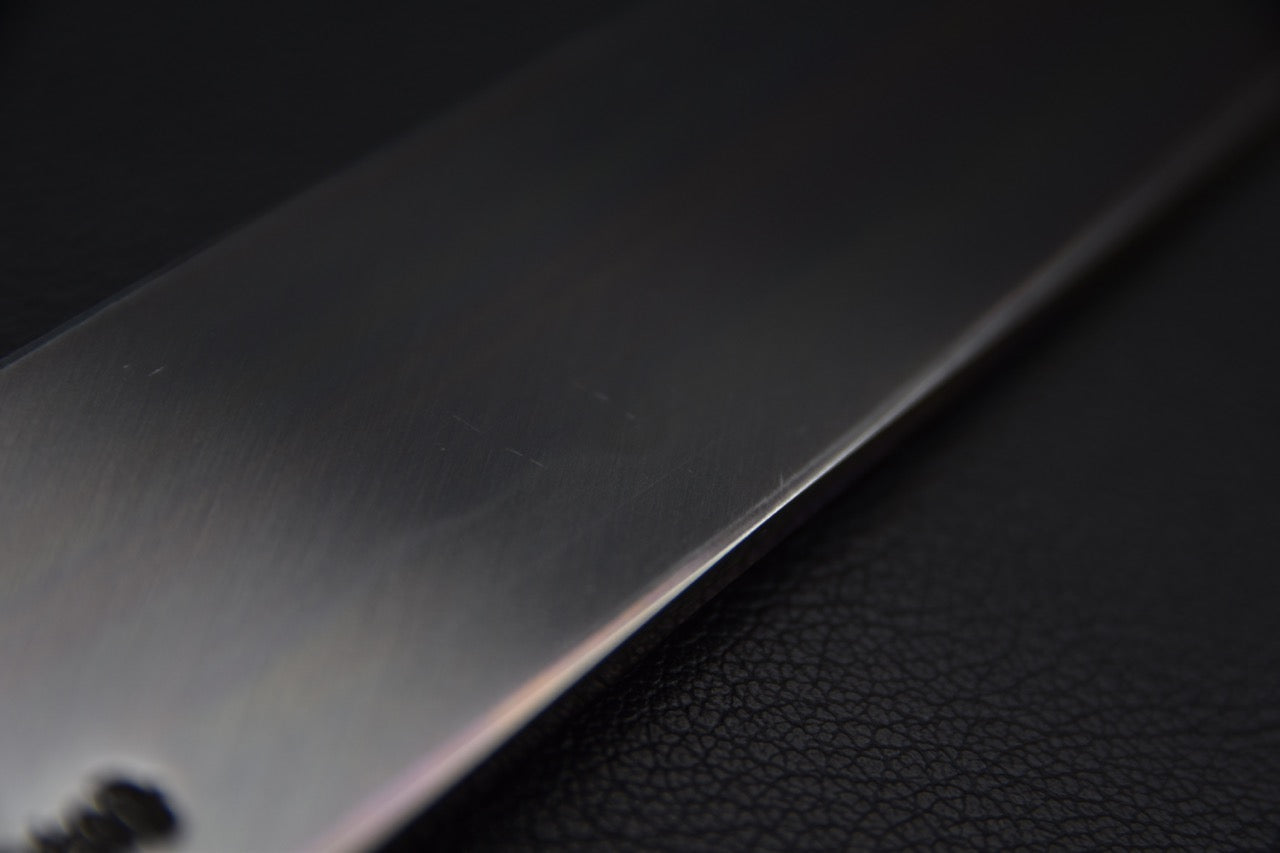 Hitohira Togashi Shirogami #1 Sanbonsugi Mizu Honyaki Kiritsuke Yanagiba 300mm Taihei Ébène