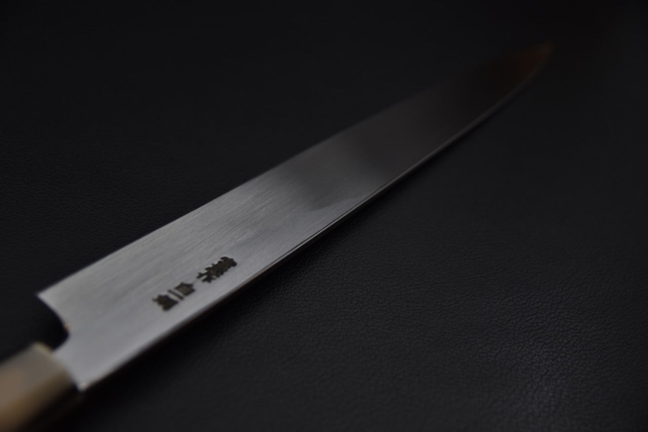 Hitohira Togashi Shirogami #1 Tachi Yanagiba 300mm Ebony