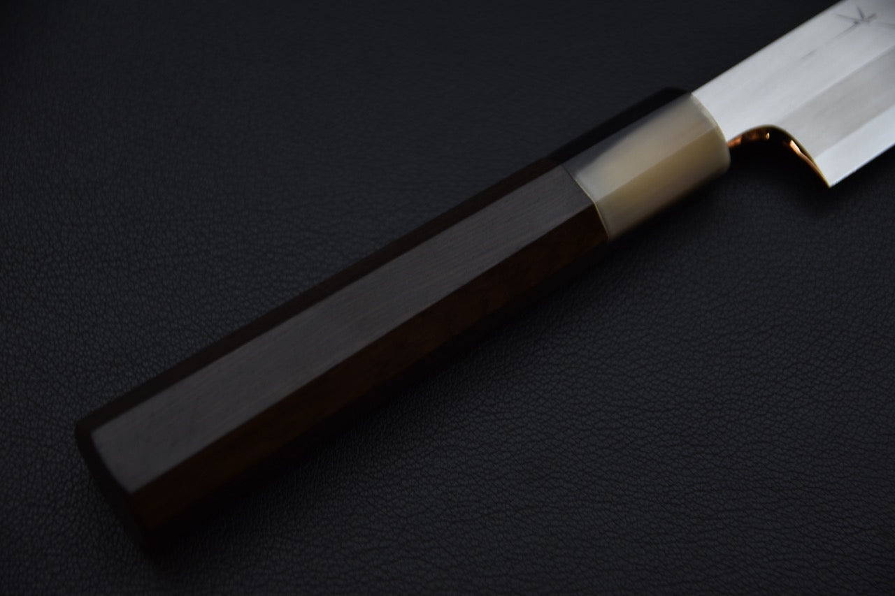 Hitohira Togashi Shirogami #1 Tachi Yanagiba 300mm Ebony