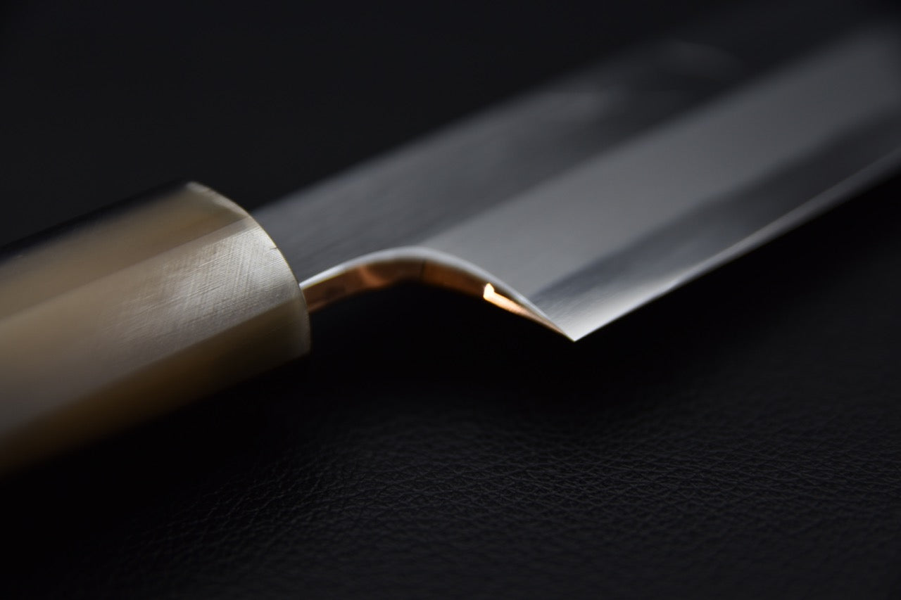 Hitohira Togashi Shirogami #1 Tachi Yanagiba 300mm Ebony