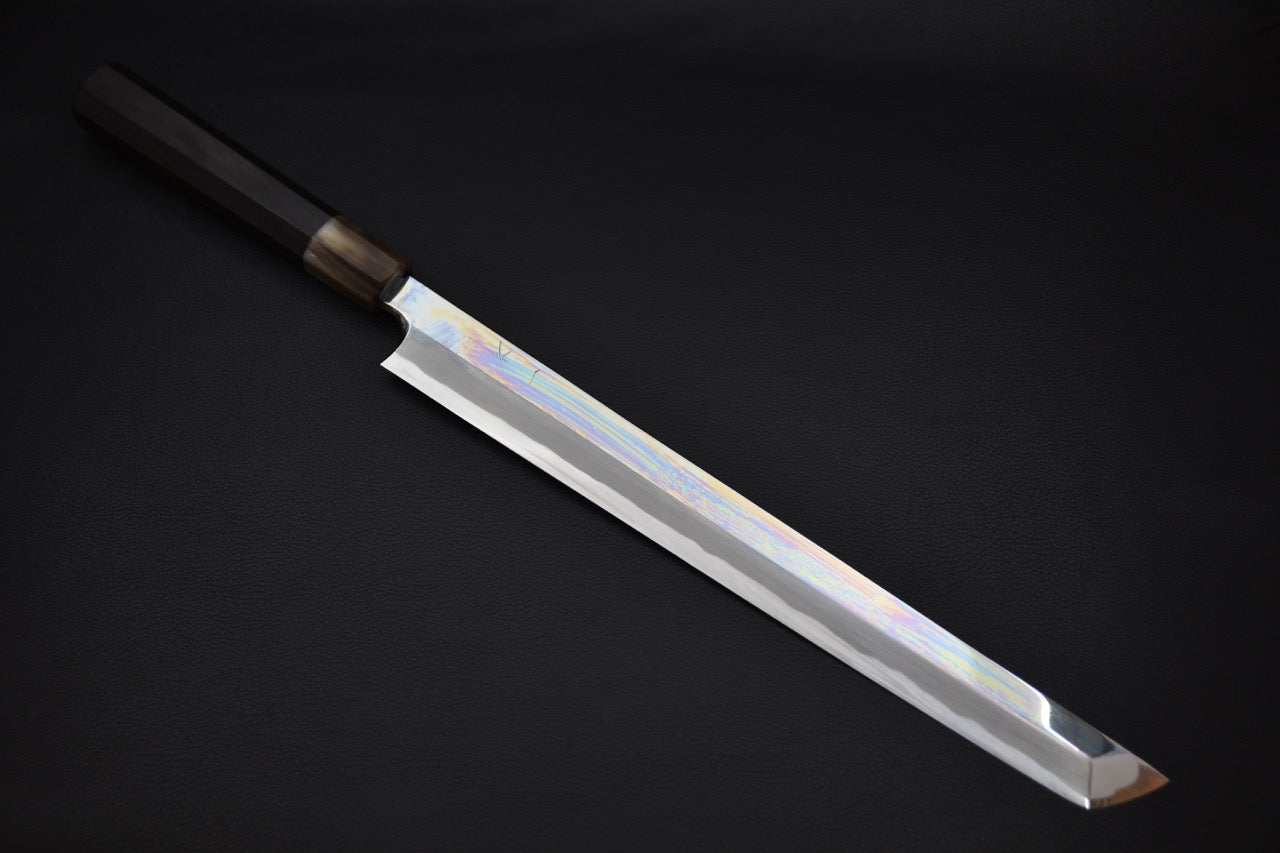 Hitohira Togashi Shirogami #1 Sakimaru 300mm Bois d'ébène