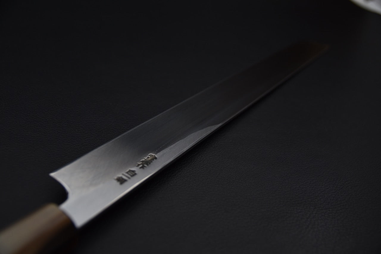 Hitohira Togashi Shirogami #1 Sakimaru 300mm Bois d'ébène