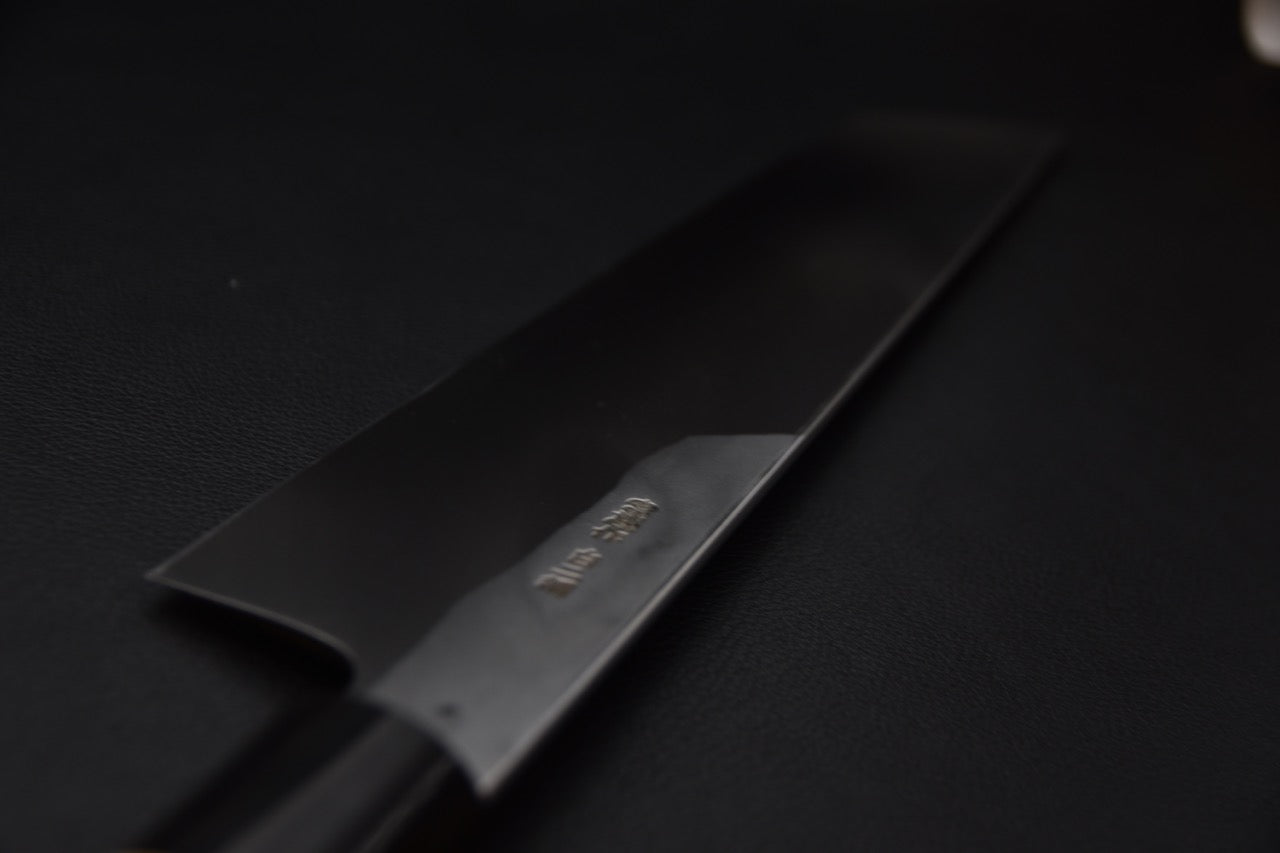 couteau japonais hamokiri, affûtage soigné par Kenya Togashi, acier White #2, poignée D-Shape