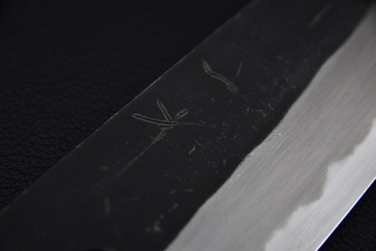 Hitohira Togashi Shirogami #2 Kurouchi Santoku Cerisier