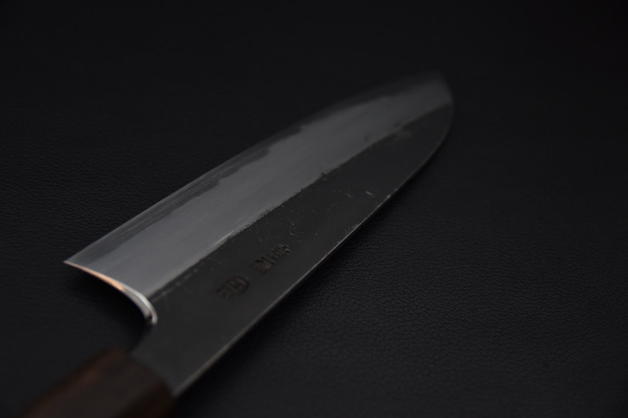Hitohira Togashi Shirogami #2 Kurouchi Santoku Cerisier