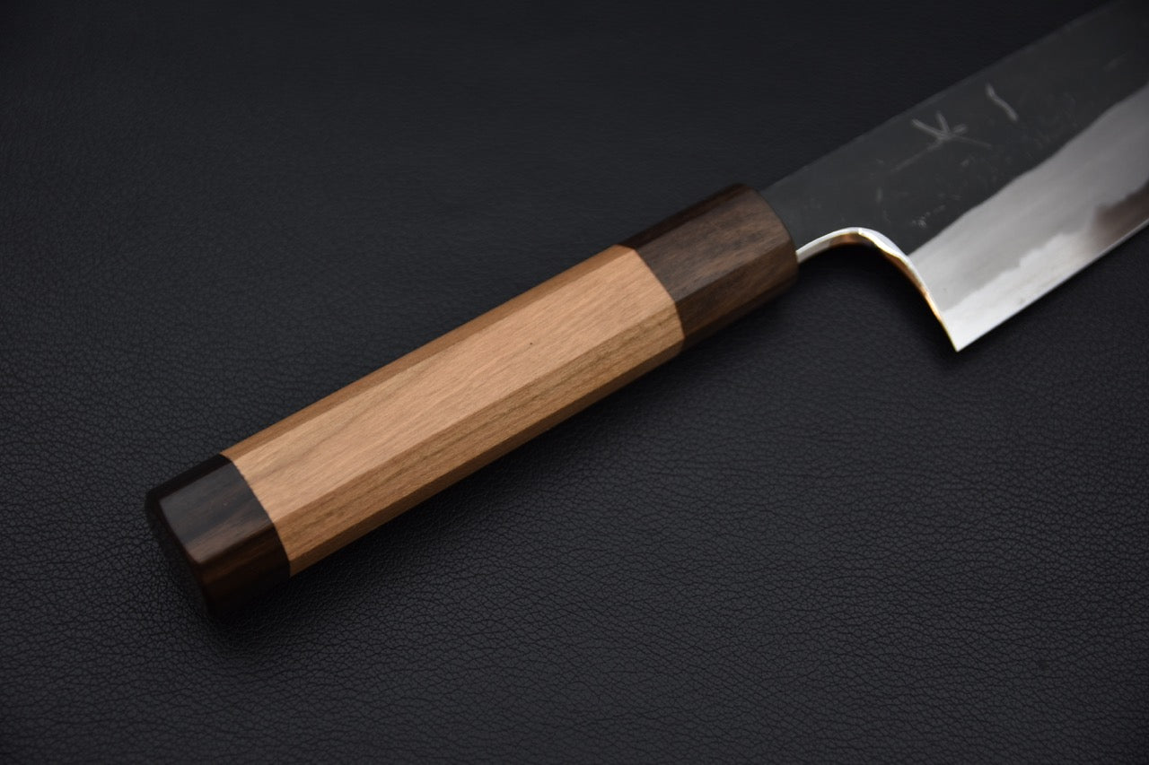 Hitohira Togashi Shirogami #2 Kurouchi Santoku Cerisier