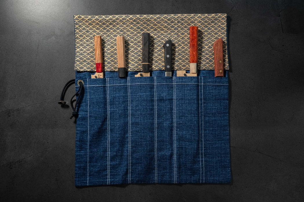 Hitohira Wagara Knife Roll Medium (6 Pocket) #001