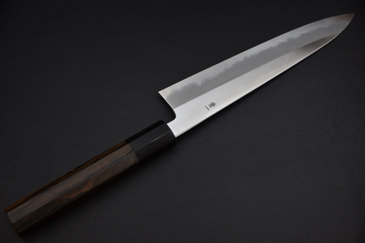 Hitohira Tanaka Kyuzo Aogami #1 Migaki Gyuto 210mm Ziricote