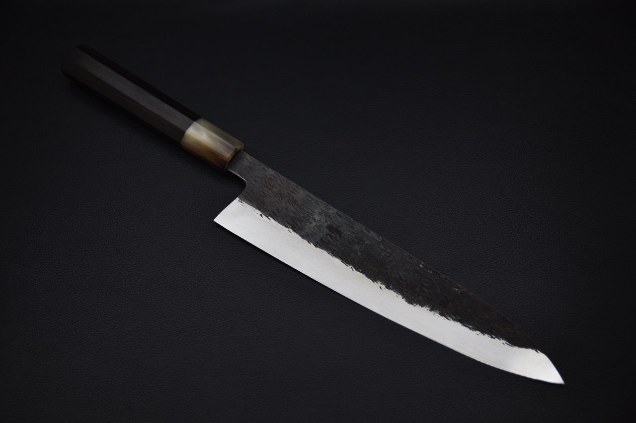 Isamitsu Aogami Super Kurouchi Gyuto 240mm Taihei Ébène Macassar