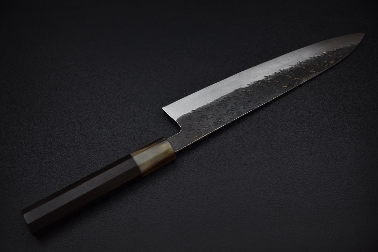 Isamitsu Aogami Super Kurouchi Gyuto 240mm Taihei Ébène Macassar