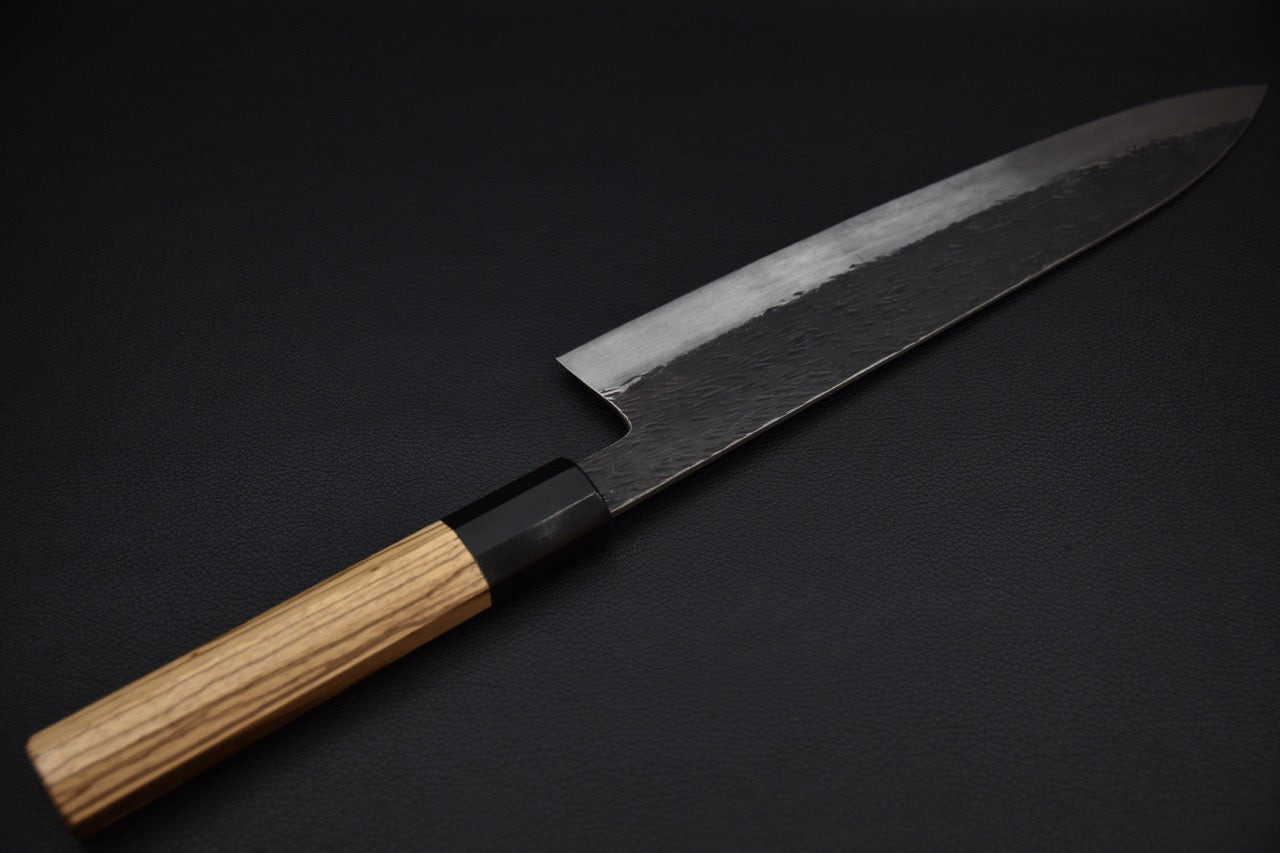 Isamitsu Aogami Super Kurouchi Gyuto 240mm Taihei Zebrawood