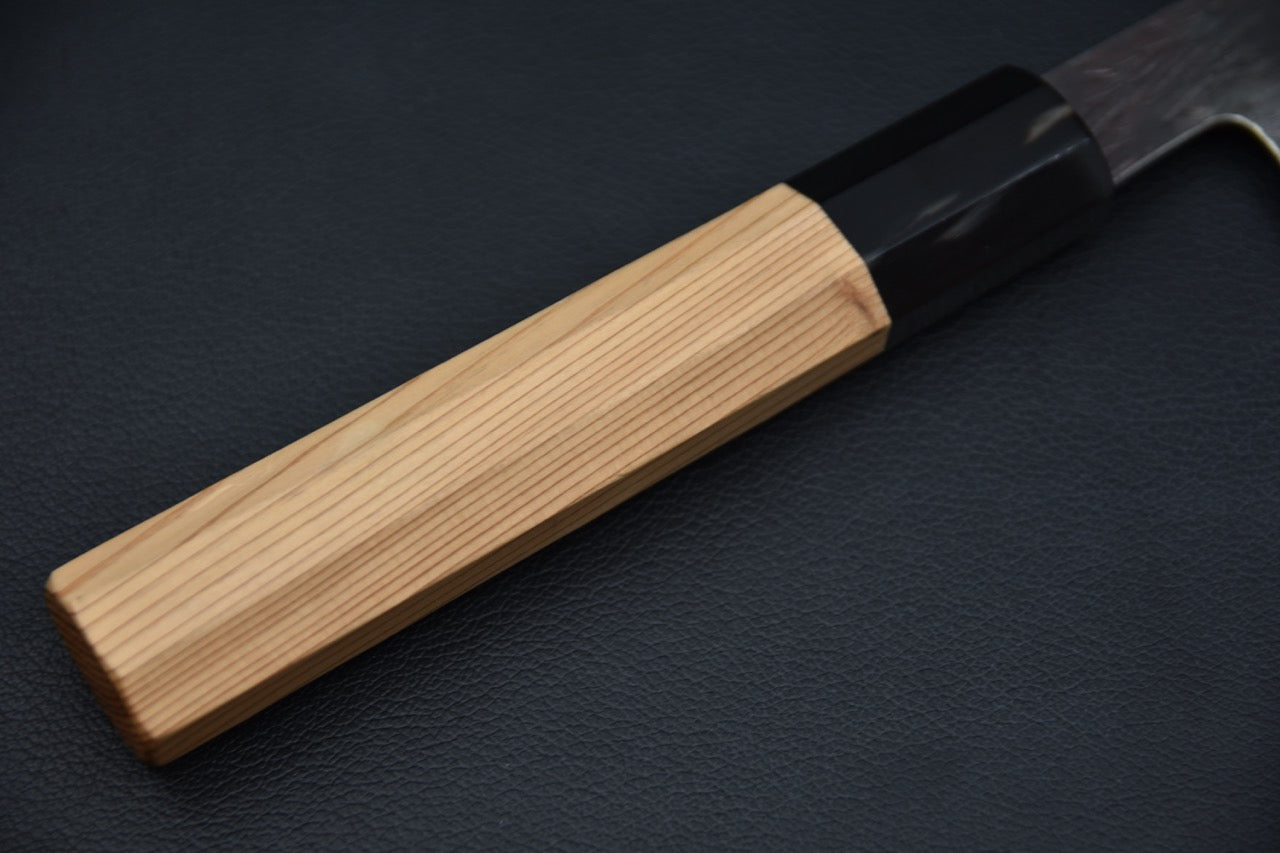 Isamitsu Shirogami #1 Kurouchi Gyuto 210mm Yakusugi