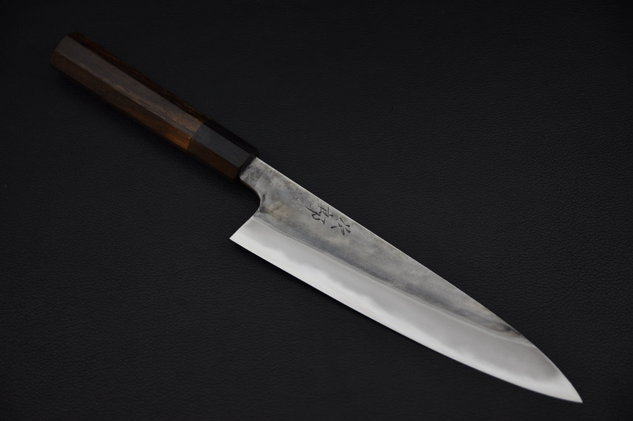 Couteau japonais petty 180mm Jiro Tsuchime avec manche en tagayasan — Stay Sharp Montréal