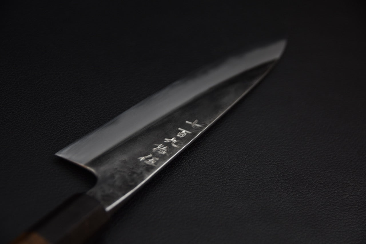 Profil de la lame martelée tsuchime du couteau japonais petty — Stay Sharp Montréal