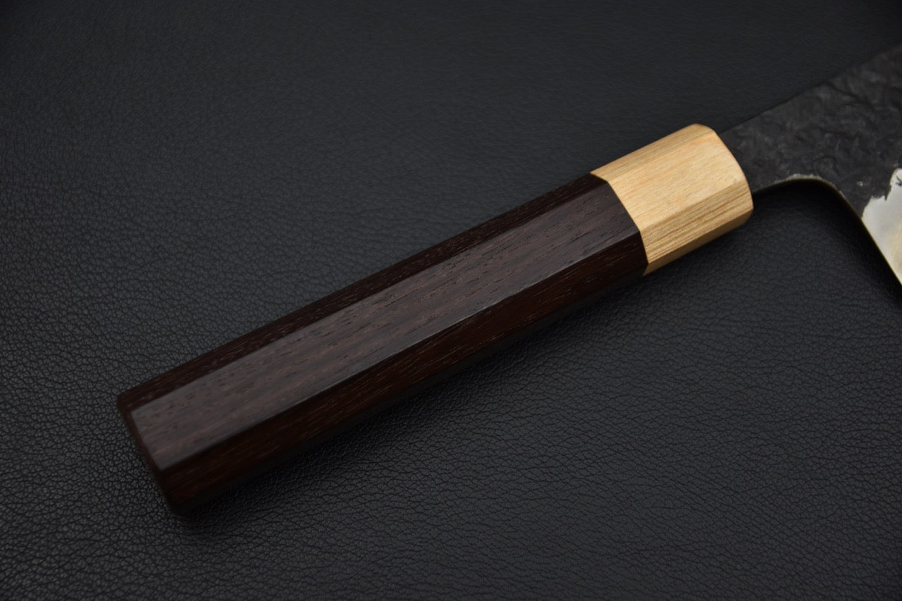 Kisuke Manaka Shirogami #2 Tsuchime Kurouchi Gyuto 210mm Warikomi