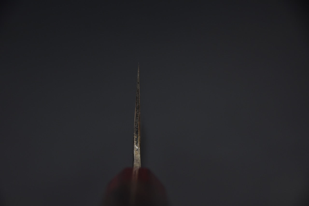 Kisuke Manaka Shirogami #2 Tsuchime Kurouchi Kiritsuke Gyuto 210mm Warikomi