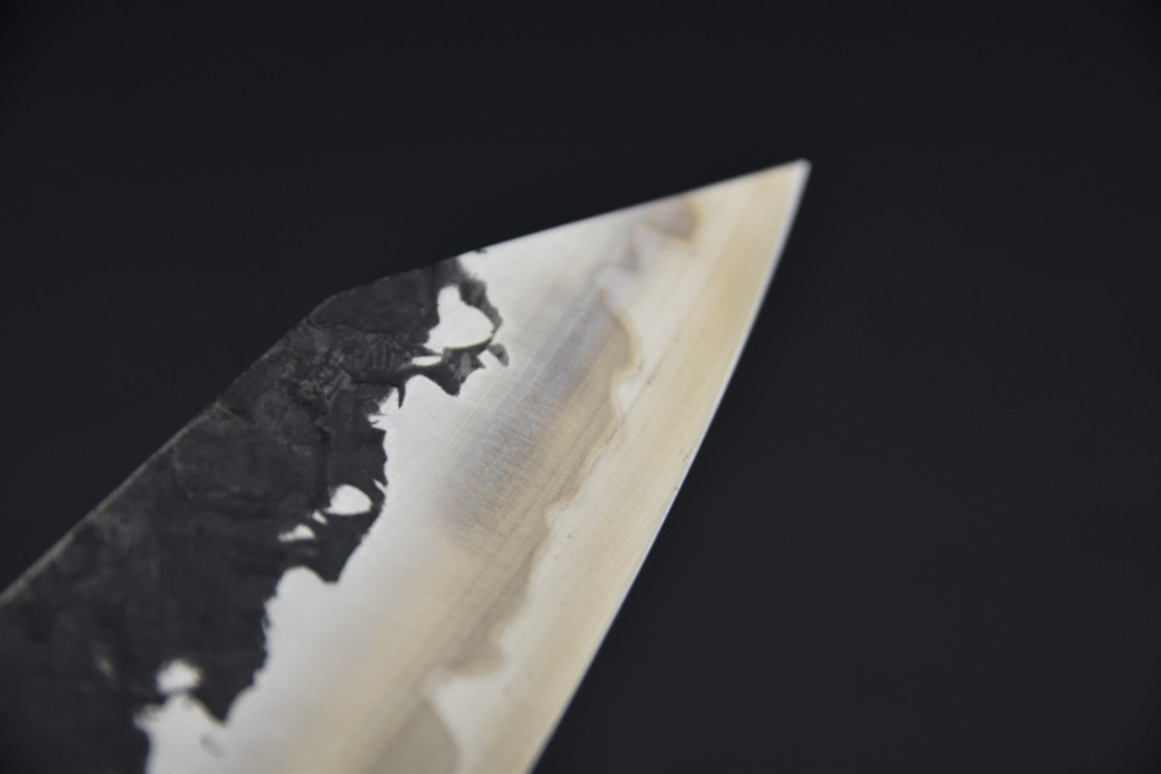 Kisuke Manaka Shirogami #2 Tsuchime Kurouchi Kiritsuke Gyuto 210mm Warikomi