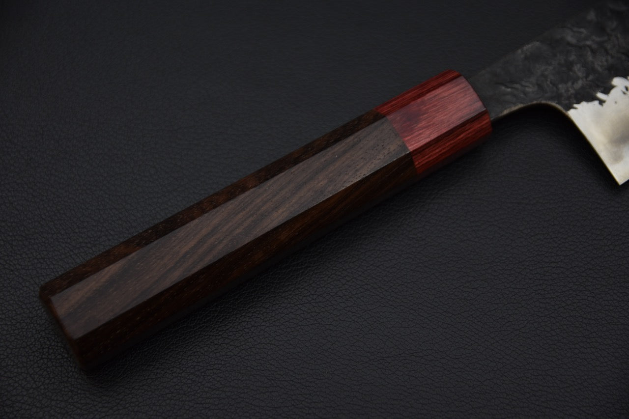 Kisuke Manaka Shirogami #2 Tsuchime Kurouchi Kiritsuke Gyuto 210mm Warikomi