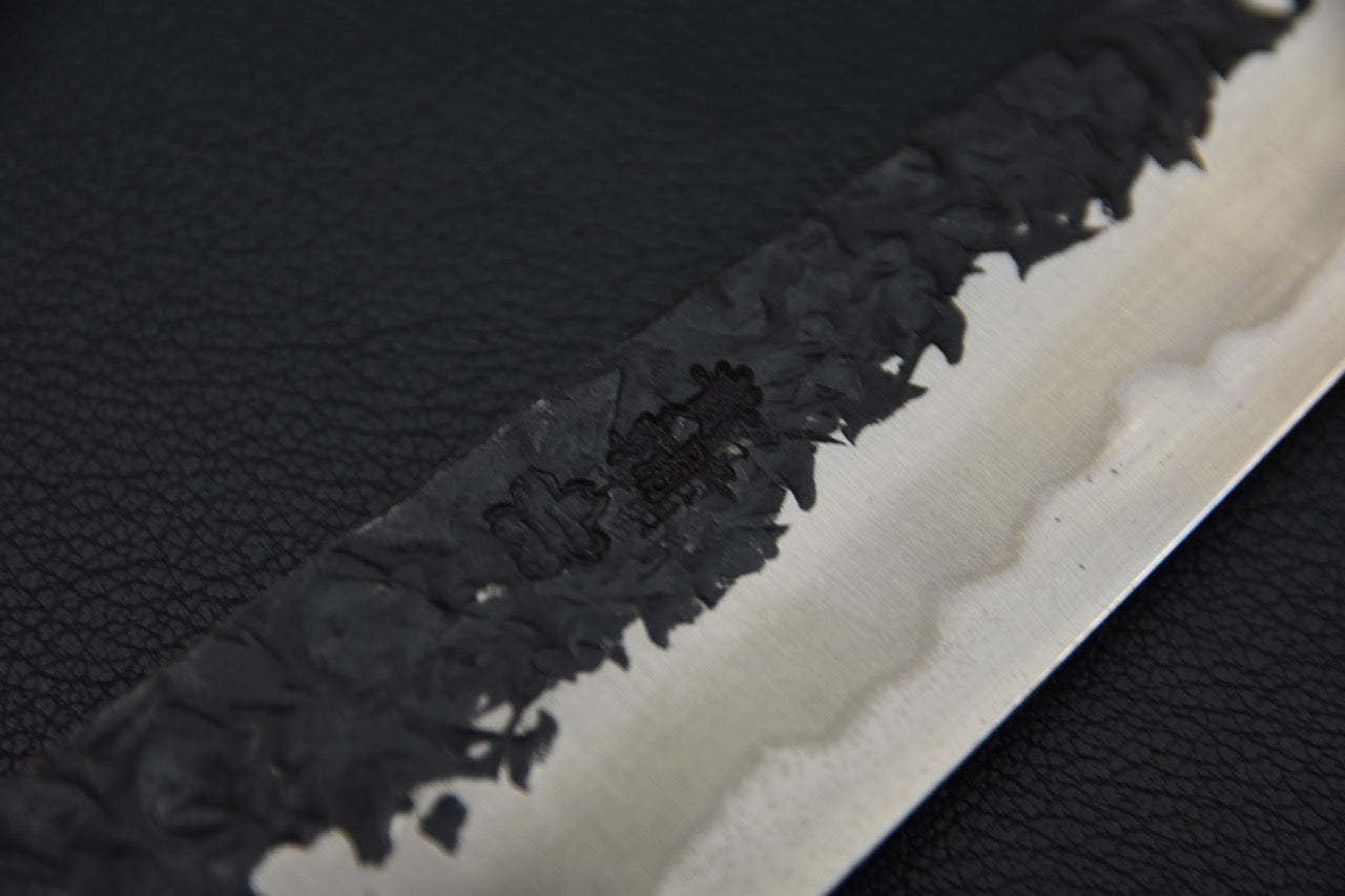 Kisuke Manaka Shirogami #2 Tsuchime Kurouchi Petty 150mm Warikomi