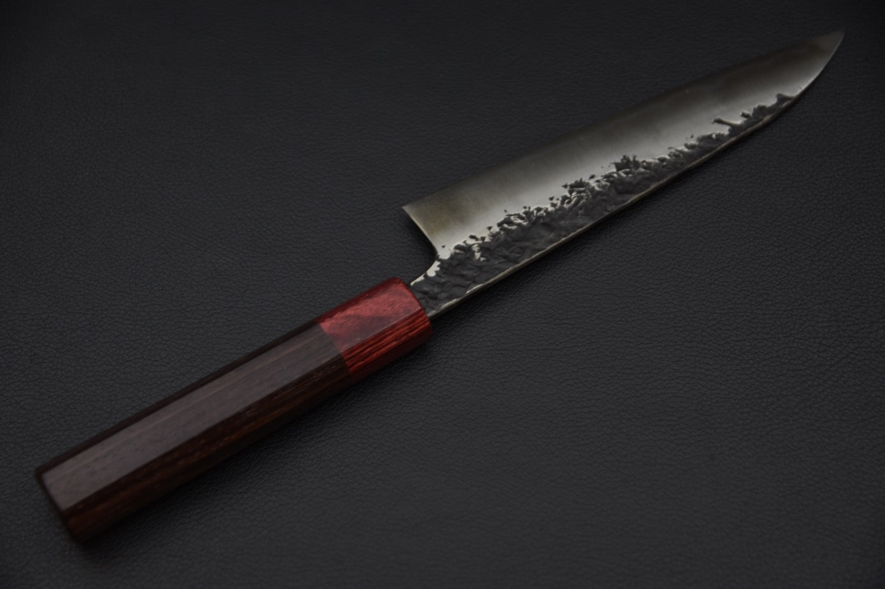 Kisuke Manaka Shirogami #2 Tsuchime Kurouchi Petty 150mm Warikomi