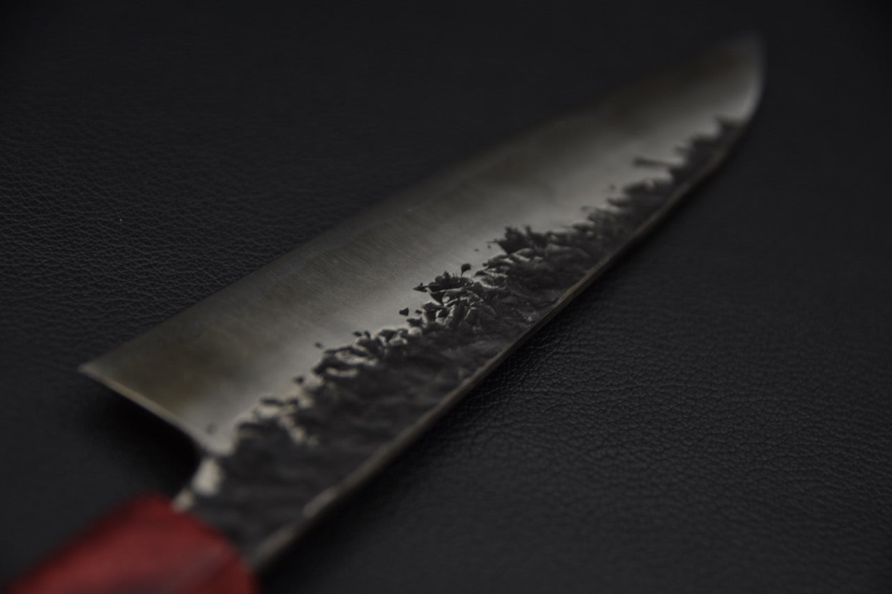 Kisuke Manaka Shirogami #2 Tsuchime Kurouchi Petty 150mm Warikomi