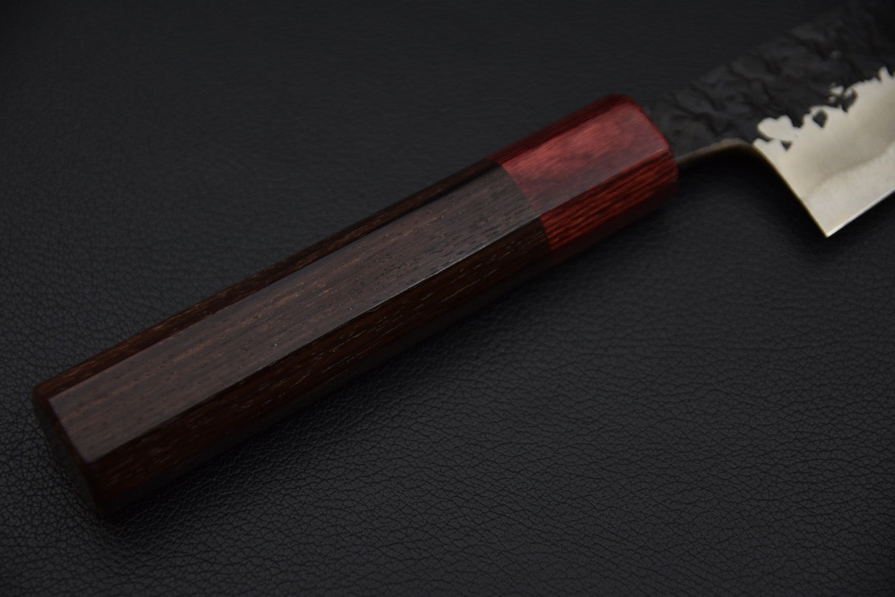 Kisuke Manaka Shirogami #2 Tsuchime Kurouchi Petty 150mm Warikomi