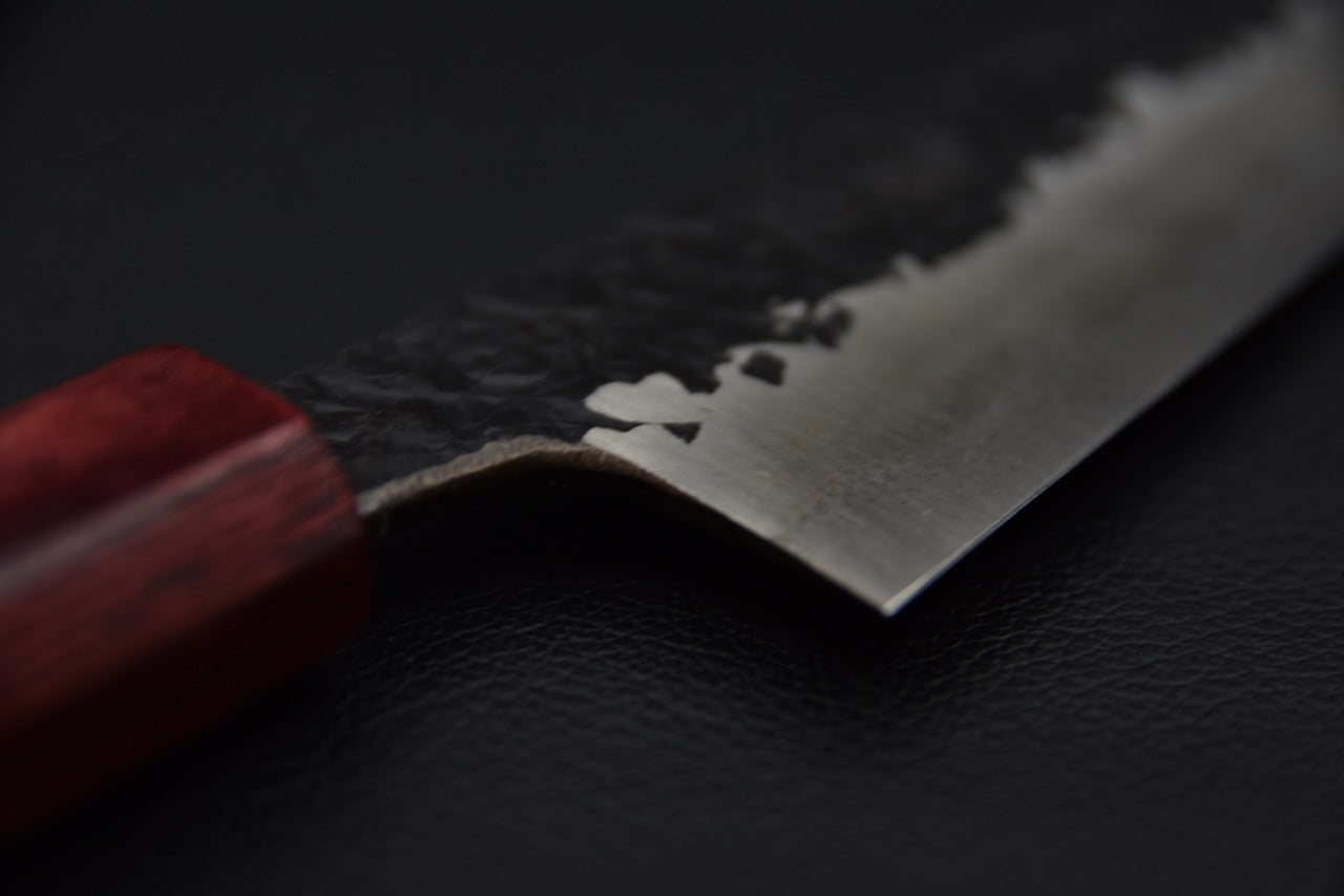 Kisuke Manaka Shirogami #2 Tsuchime Kurouchi Petty 150mm Warikomi