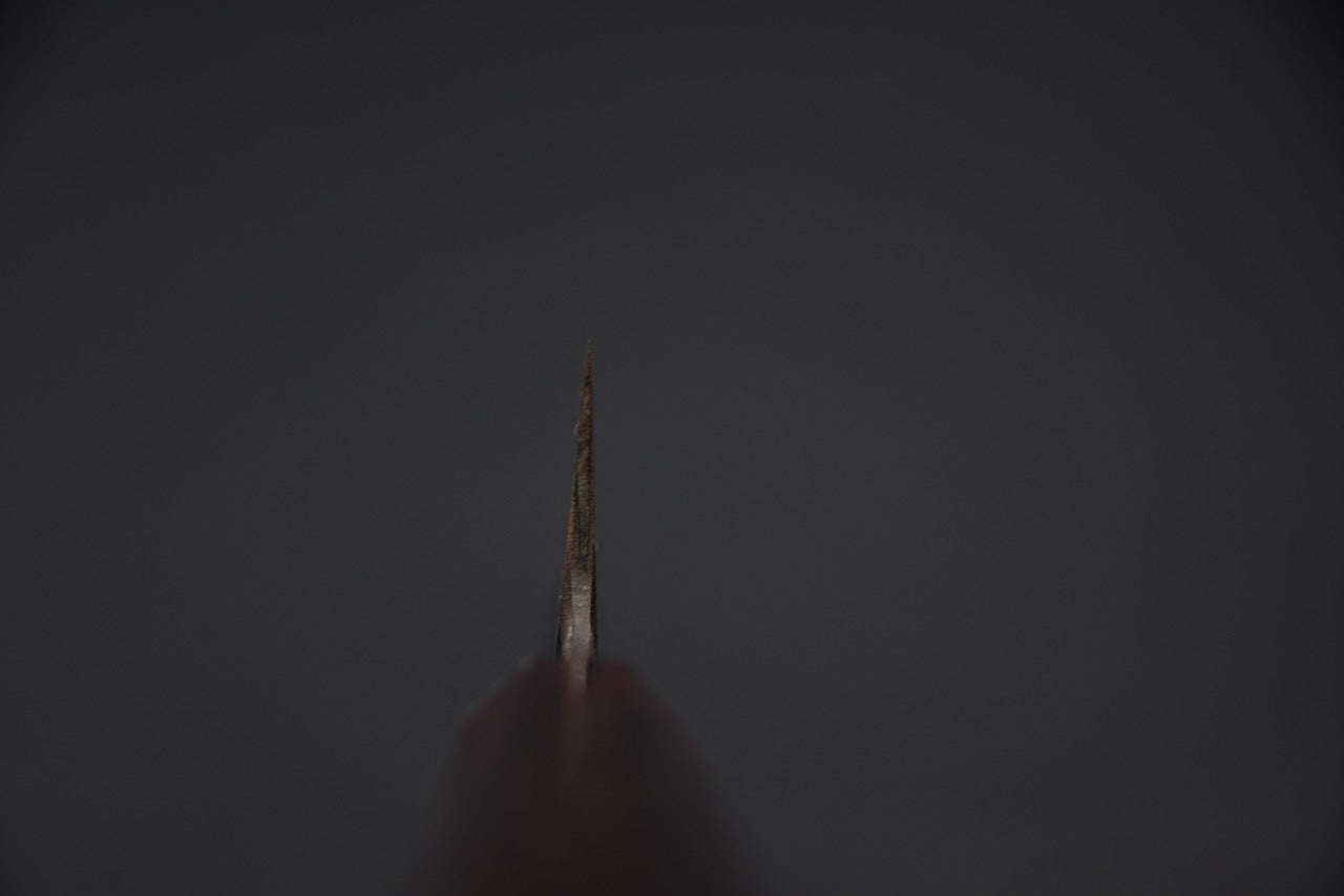 Kisuke Manaka Shirogami #2 Tsuchime Kurouchi Petty 150mm Warikomi