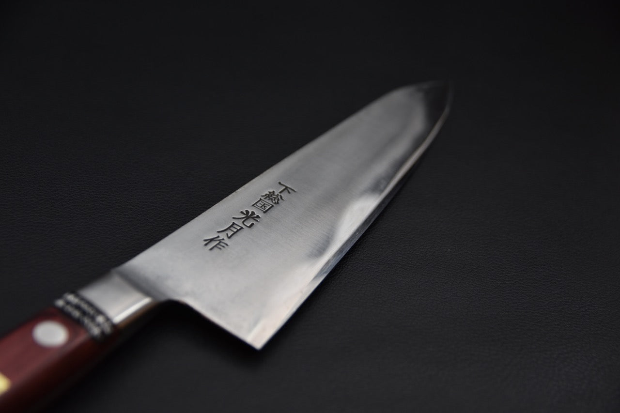 Kogetsu Shirogami #1 Gyuto 210mm Pakka rouge
