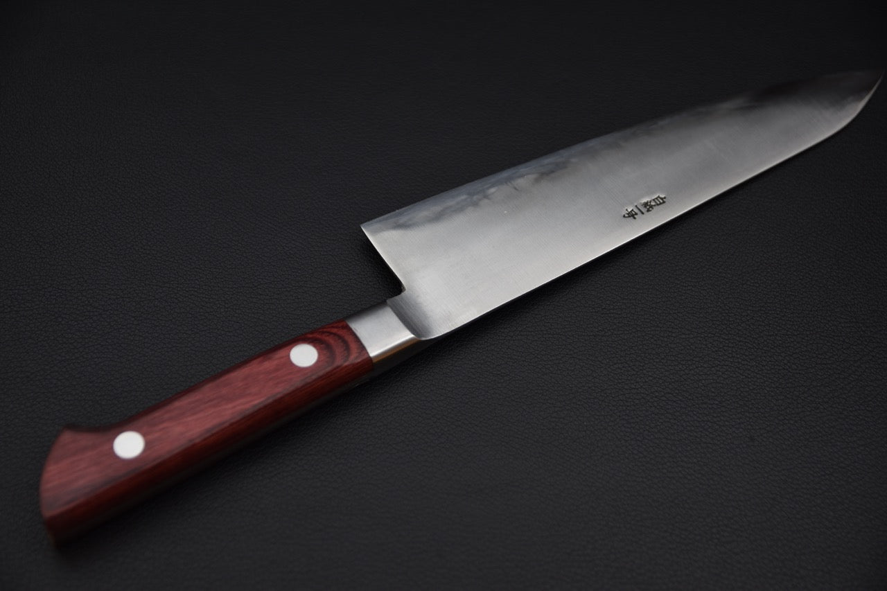 Kogetsu Shirogami #1 Gyuto 210mm Pakka rouge
