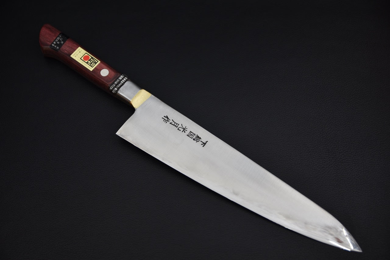 Kogetsu Shirogami #1 Gyuto 240mm Pakka rouge