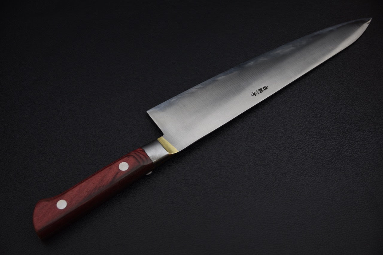 Kogetsu Shirogami #1 Gyuto 240mm Pakka rouge