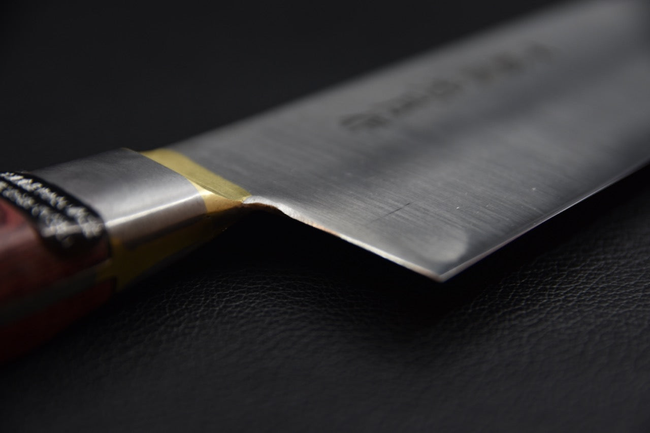 Kogetsu Shirogami #1 Gyuto 240mm Pakka rouge