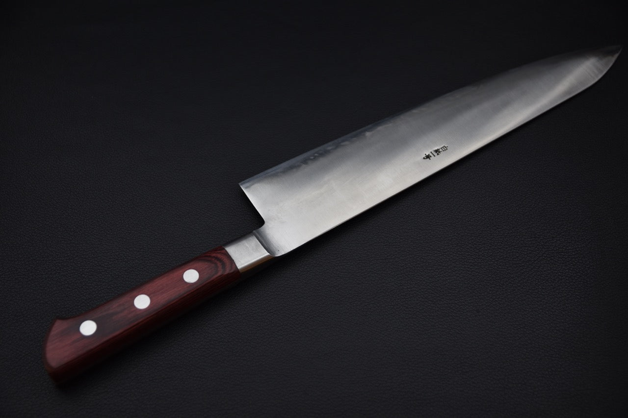 Kogetsu Shirogami #1 Gyuto 270mm Pakka rouge