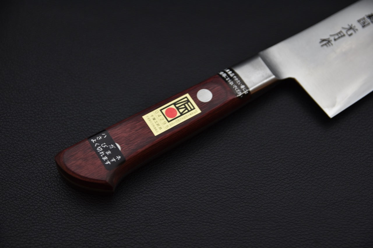 Kogetsu Shirogami #1 Gyuto 270mm Pakka rouge