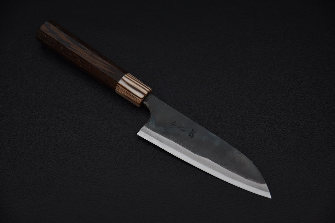 Kokugei Aogami #1 Kurouchi Petty 120mm Tagayasan