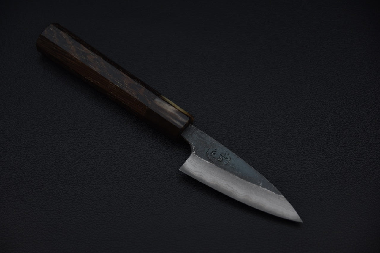 Kumokage Aogami #2 Kurouchi Damascus Office 80mm Tagayasan