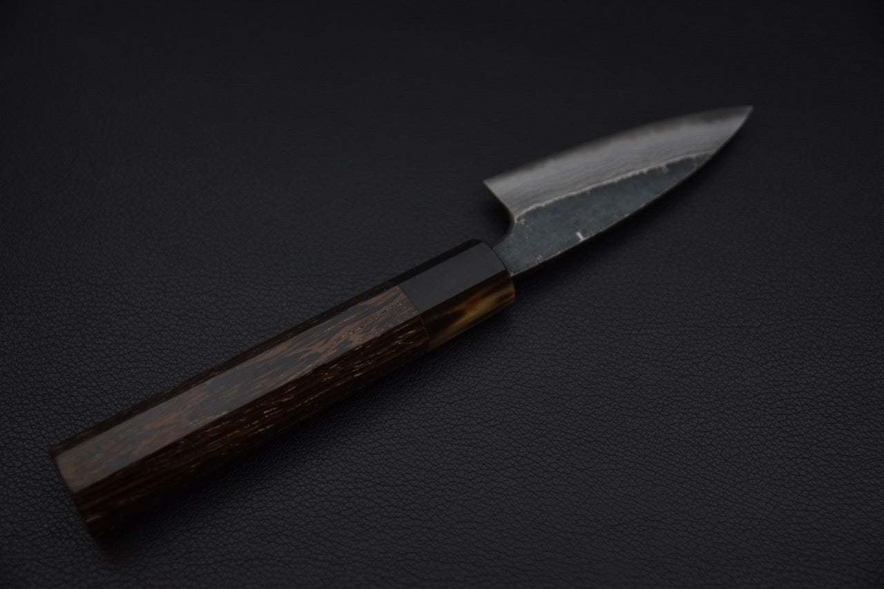 Kumokage Aogami #2 Kurouchi Damascus Office 80mm Tagayasan