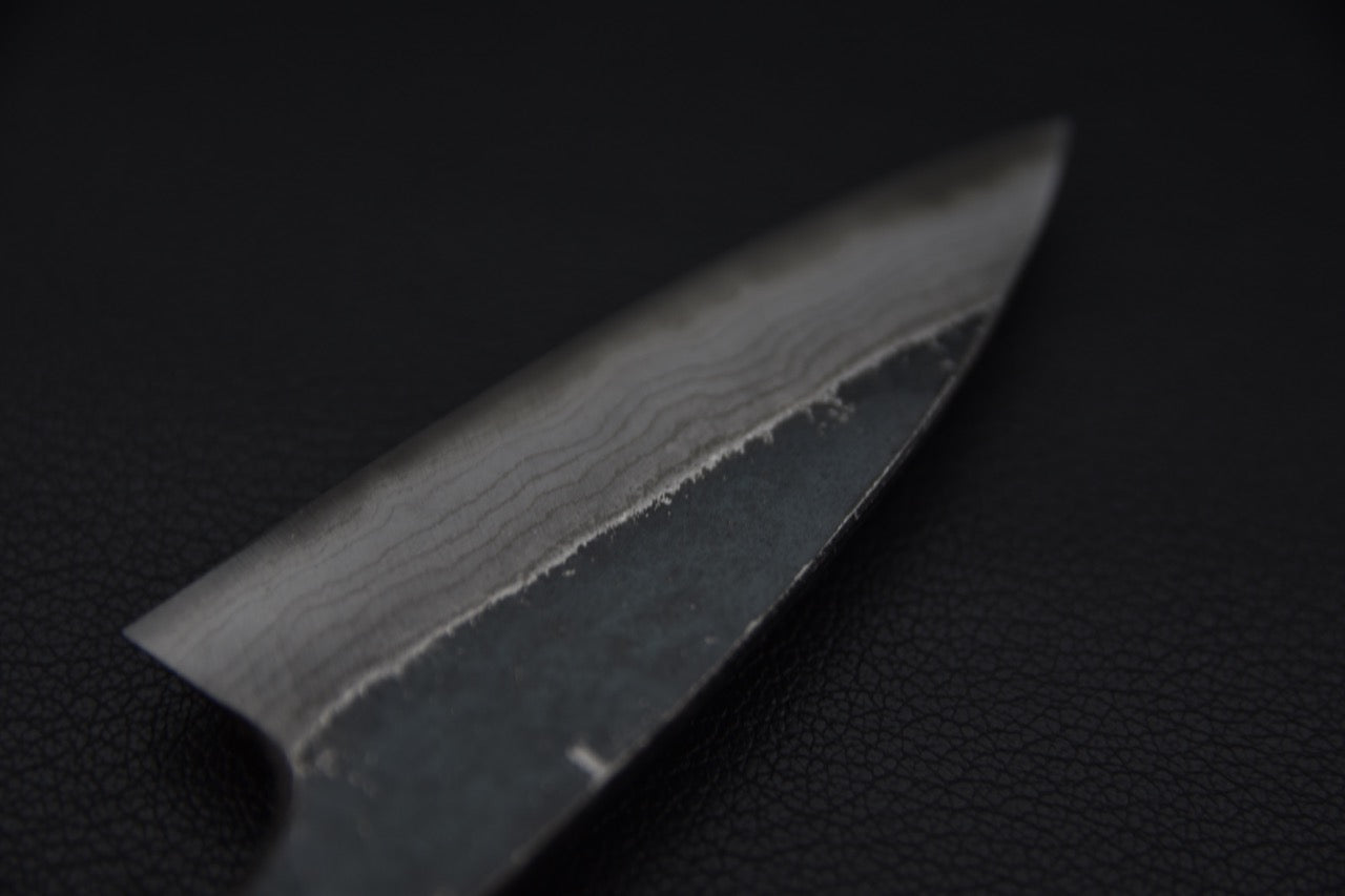 Kumokage Aogami #2 Kurouchi Damascus Office 80mm Tagayasan
