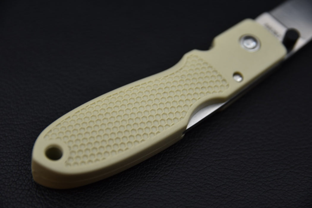 MOKI Coupe Folding Knife Grilon Handle (Sand Beige)