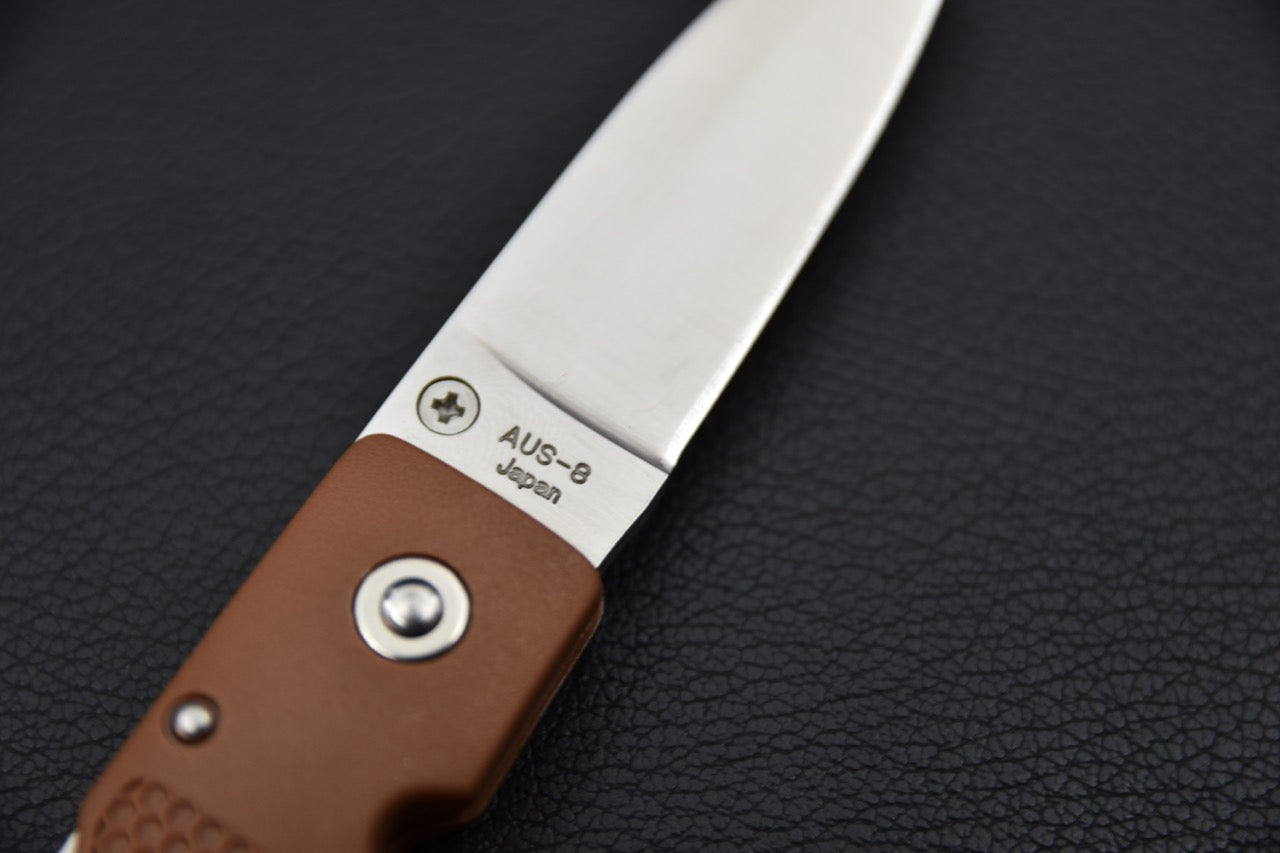 MOKI Coupe Couteau Pliant Grilon (Brun Cacao)