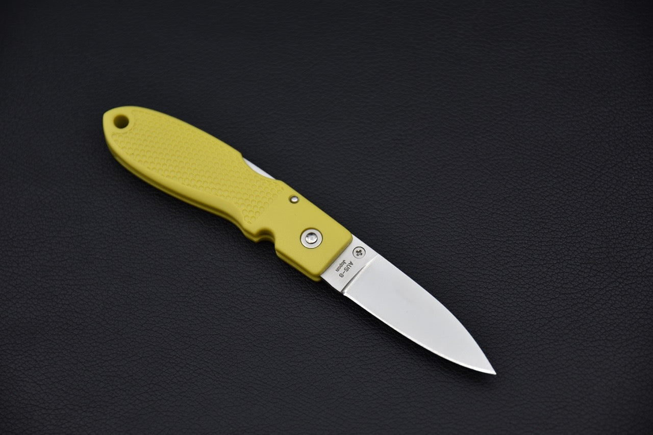 MOKI Coupe Couteau Pliant Grilon (Jaune Moutarde)